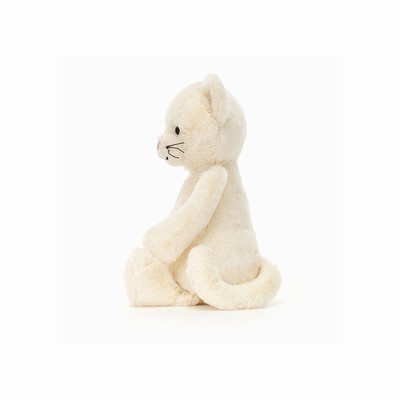 Jellycat Bashful Cream Cat New Zealand | HRGOQ3819